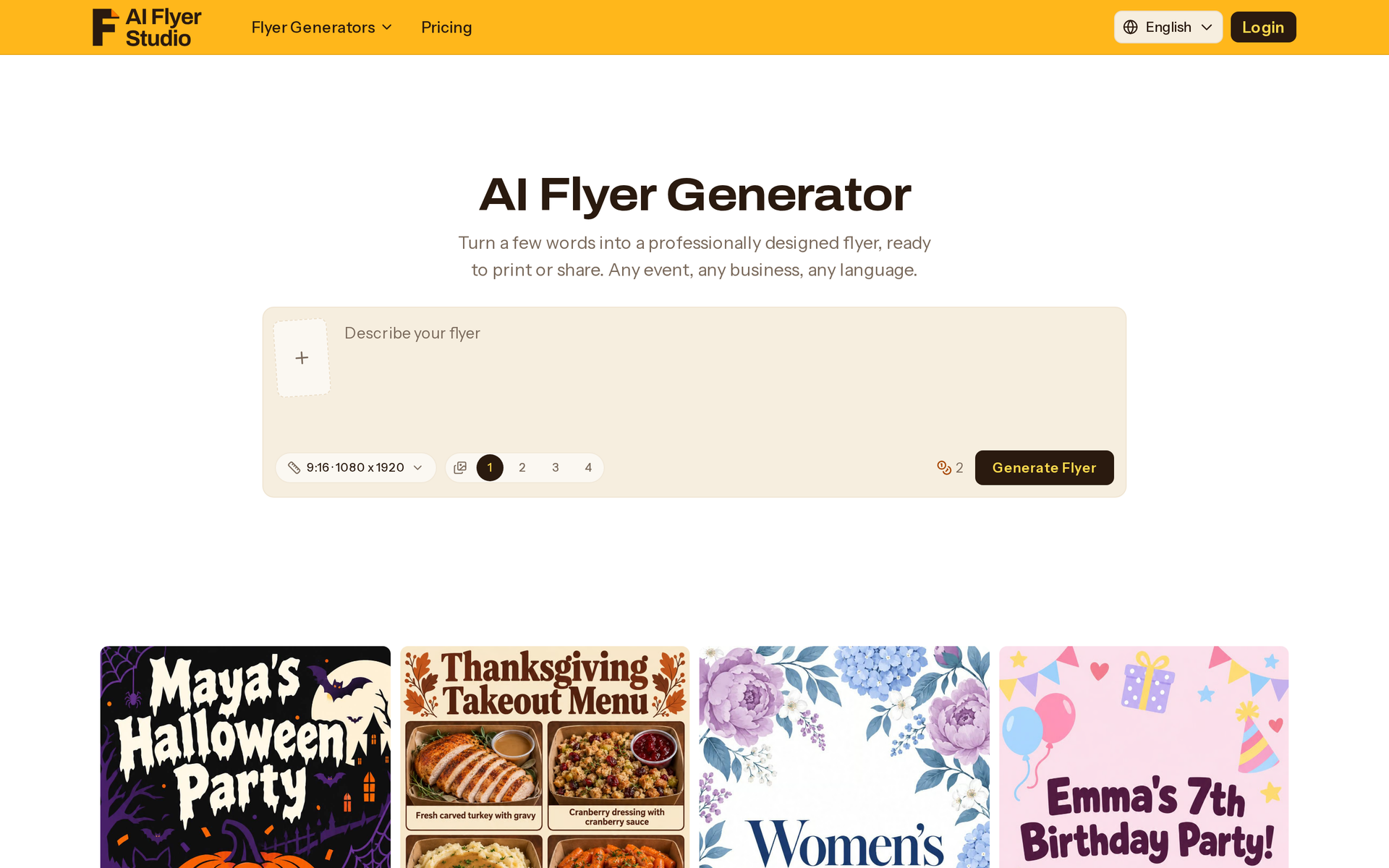 AI Flyer Studio
