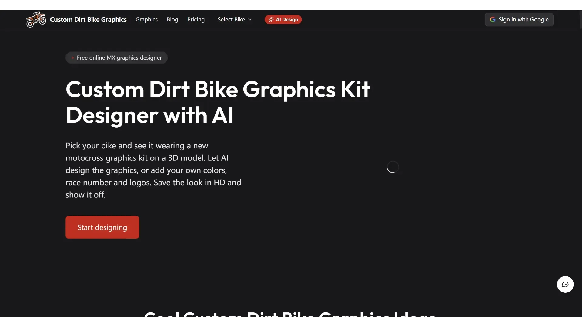 Custom Dirt Bike Graphics AI