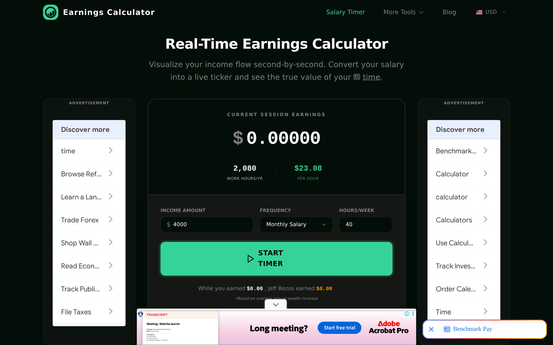 Earnings Calculator