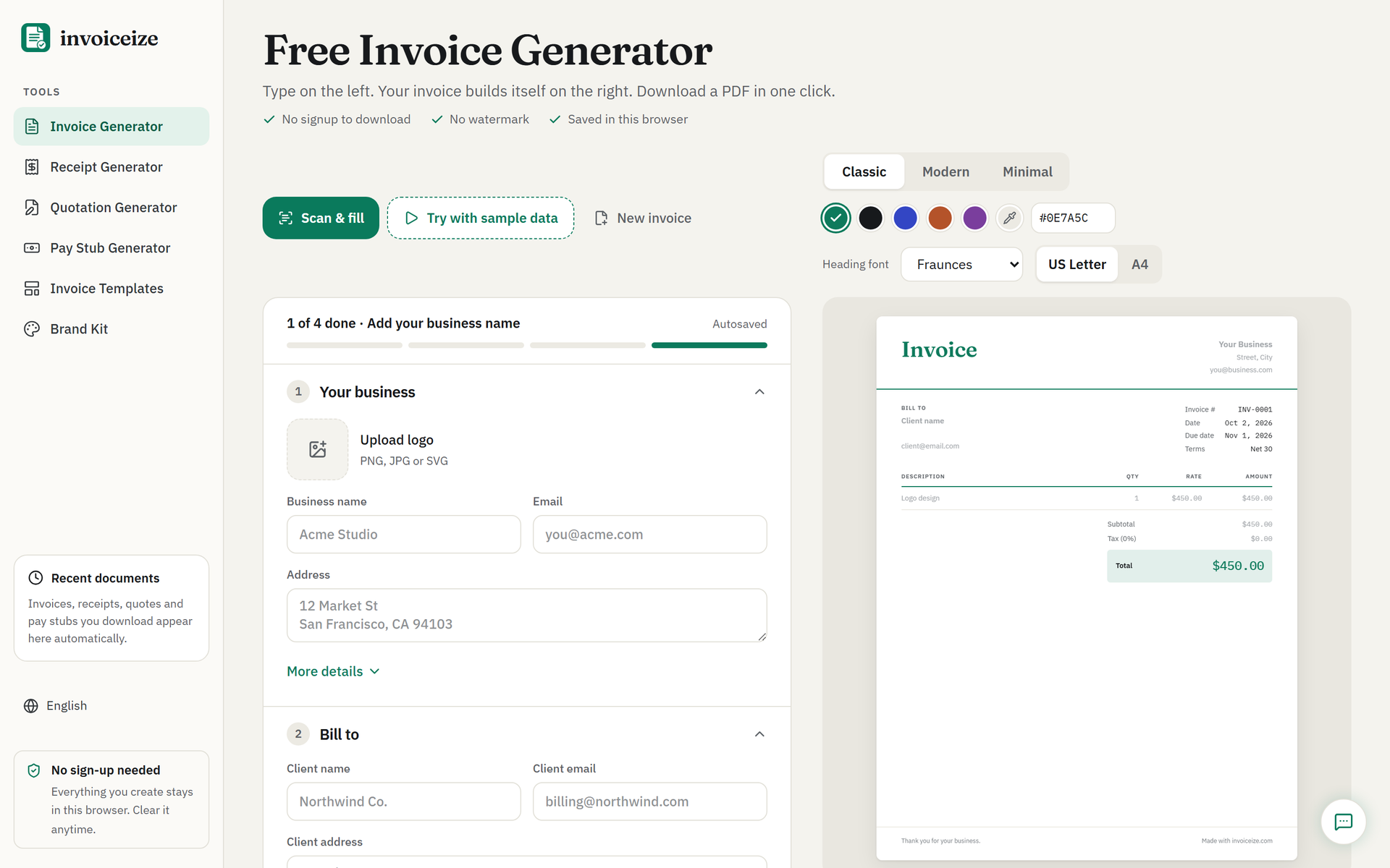 Invoiceize