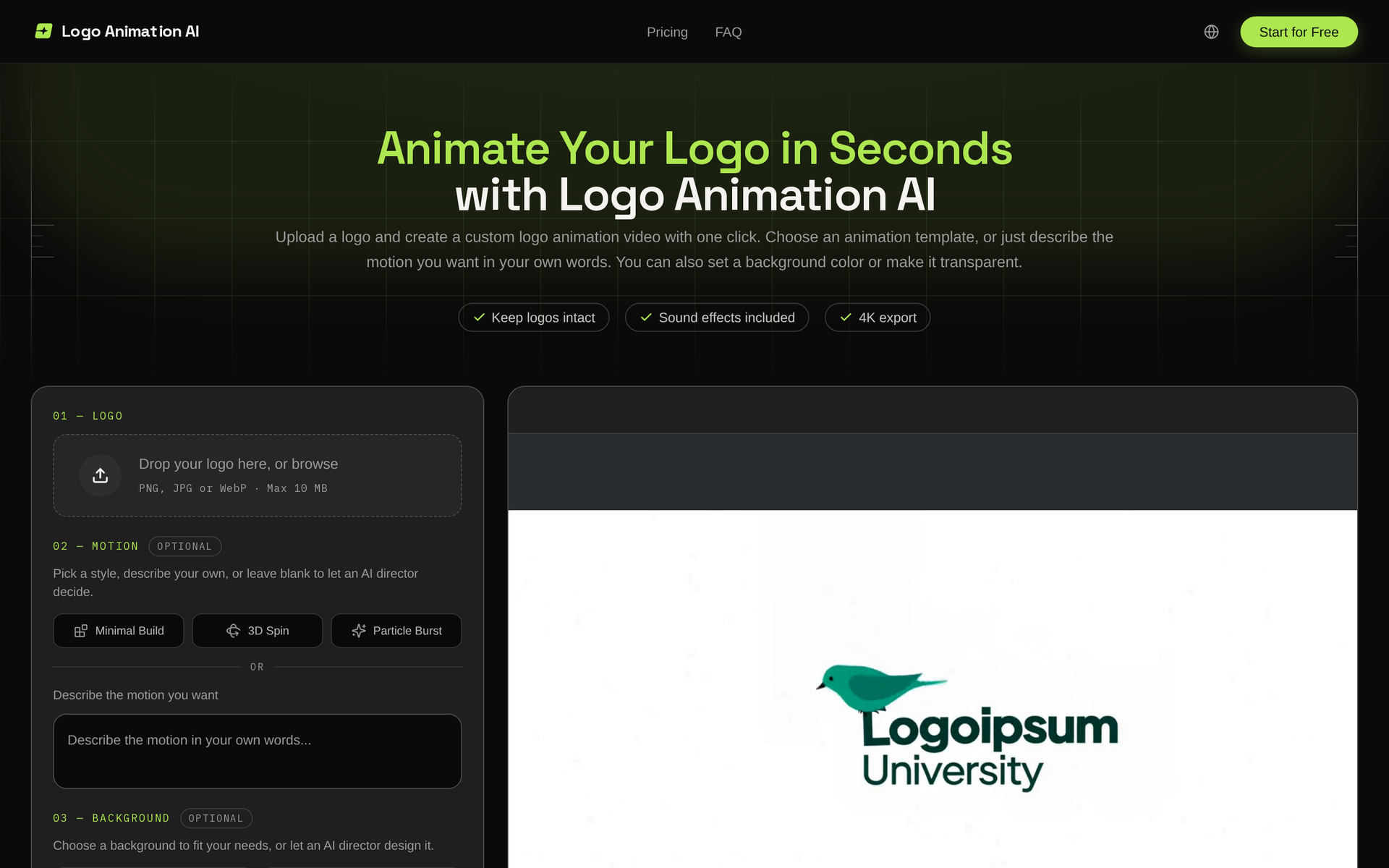 Logo Animation AI
