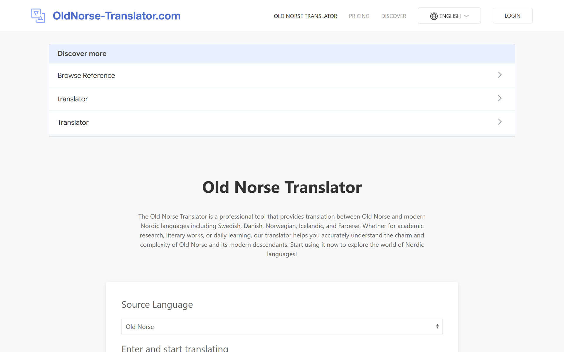 Old Norse Translator