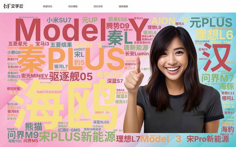 词云图wordart